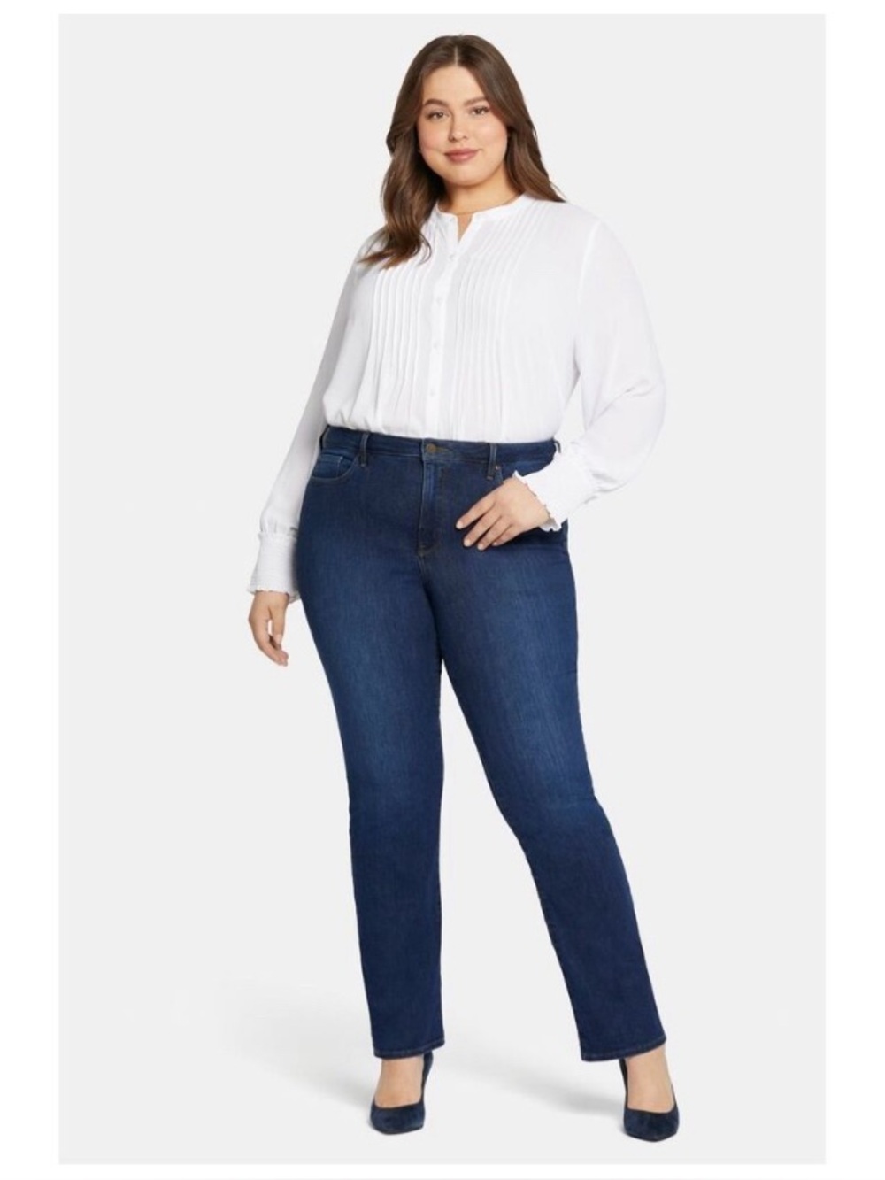 NYDJ Barbara Bootcut Jeans in Dark Blue - 20W